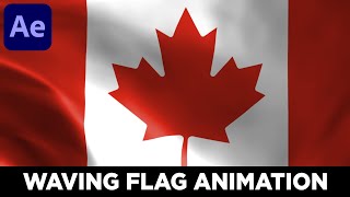 Waving Flag Animation in After Effects  No Plugins Required [upl. by Doralyn58]