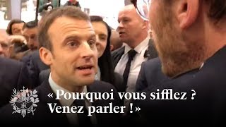 Échange direct au Salon de lAgriculture  Emmanuel Macron [upl. by Basilius]