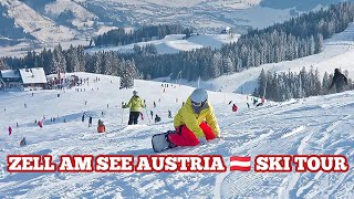 ski 🎿 virtual tour in zell am see austria 🇦🇹 2022 4K [upl. by Farant]