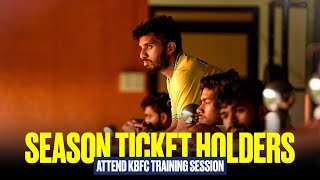 Season Ticket Holders 202324 attend KBFC Training Session  Kerala Blasters  KBFC TV [upl. by Karel464]