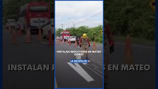 Reductores de velocidad para mejorar seguridad vial en Mateo Gómez [upl. by Akelahs]