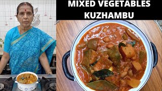 Mixed Vegetable Kuzhambu recipe by Revathy Shanmugam [upl. by Naeroled]