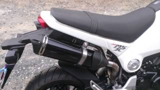 MSX125 GROM KSPEED ツインマフラー [upl. by Lliw]