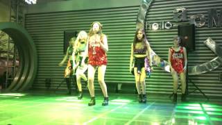 Kpop girl group New Top 뉴탑 performing Paradiso Girls quotPatron Tequilaquot stereo sound [upl. by Hatokad]