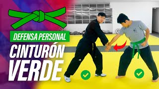 DEFENSA PERSONAL 👊  Cinturón VERDE Taekwondo Tutorial [upl. by Euginomod]