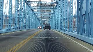 John A Roebling Suspension Bridge northbound [upl. by Morice745]