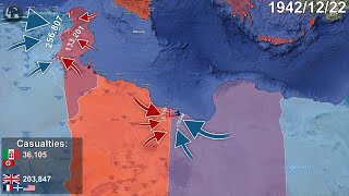 WWII North African Campaign Every Day using Google Earth [upl. by Naihr]