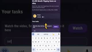5000 Month Flipping Items on eBay9 September Tapswap Video Code [upl. by Matti]