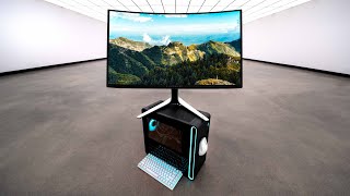 Ultimate Alienware Gaming PC Setup 2024 RTX 4090  4K OLED [upl. by Atiuqnahs]