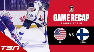 USA vs Finland  2023 World Juniors Highlights [upl. by Millicent722]