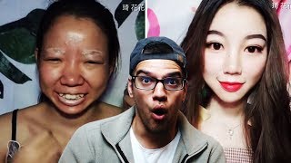 ASIAN MAKEUP TRANSFORMATION COMPILATION  WTF [upl. by Navac217]