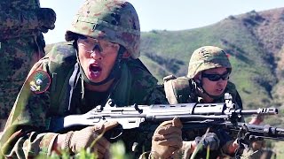 JGSDF Platoon Attack Training – Japan Ground SelfDefense Force 陸上自衛隊 [upl. by Ronel]