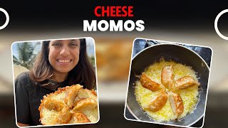 Crispy Cheesy 🧀 Momos Recipe 🔥🔥  Simple Momos Recipe at home 🤤 [upl. by Sillihp]