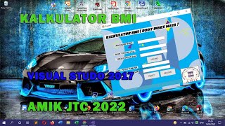 CARA MEMBUAT KALKULATOR BMI DENGAN VISUAL STUDIO 2017 [upl. by Ardnatal]