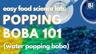 How To Make Popping Boba with Water Part 1 of Making Popping Boba 101 [upl. by Hanny]