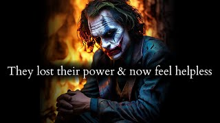 They couldnt manipulate you no more amp now they feel powerless SAD  Joker Speech [upl. by Lemraj]