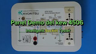 Panel de Prueba de probador Inteligente de Tomacorrientes kyoritsu kew 4506 [upl. by Acireh]