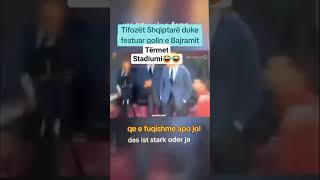 Stadiumi Dridhet nga Shqiptaret len me goj hapur telespektatoret albania dortmund football [upl. by Draillih226]