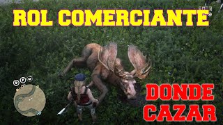 LA MEJOR ZONA PARA CAZAR EN RED DEAD REDEMPTION 2 PARA GANAR DINERO EL ROL COMERCIANTE RDR2 [upl. by Will]