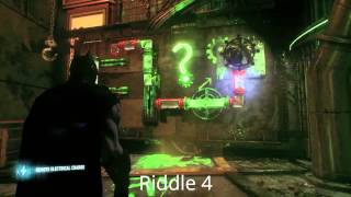 Riddler Trophies Arkham Knight HQ  Part 3 [upl. by Ardnekat822]