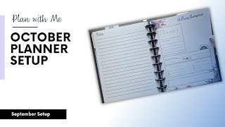 Plan With Me Oct Planner Setup [upl. by Iturhs678]