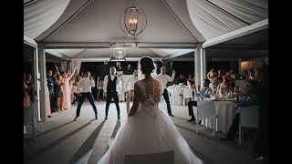 EPIC GROOMSMEN DANCE SUPRISE for the bride  Amazing Wedding all time [upl. by Konopka]