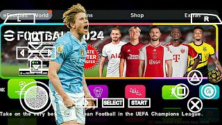 eFootball PES 2024 PPSSPP Android Update Winter Lastest Transfer New Tim Eropa amp Liga Arab Saudi [upl. by Alaehcim]