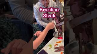 Satisfying Brazilian Steak brazilian steak fogo rodízio beef [upl. by Ellivro689]