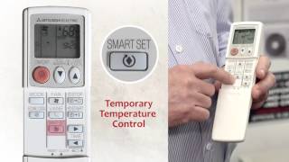 How To Use A Mitsubishi Air Conditioner Remote Control Guide [upl. by Amerigo9]