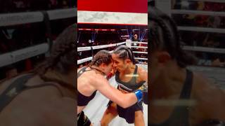 The controversial headbutt of Taylor that cut Serrano serrano boxing tysonvspaul [upl. by Katt]