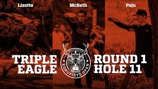 2017 Konopiště Open Triple EAGLE on Hole 11 Lizotte McBeth Paju [upl. by Dnalkrik371]