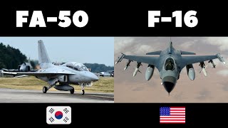 FA50 vs F16 fighting falcon comparison video [upl. by Eivla]