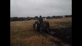 fordson super dexta ploughing with a ransomes TS 59 [upl. by Rowe]