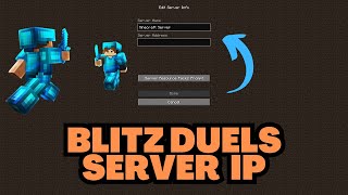 Minecraft Blitz Duels Server IP Address [upl. by Sherburne]