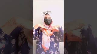 Easy stylish latest design hijab hijab by arish shorts youtubeshorts [upl. by Duthie950]