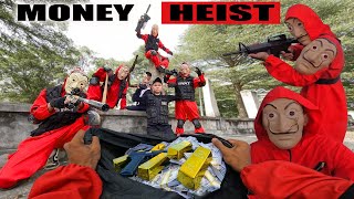 PARKOUR VS MONEY HEIST Money Heist helps the police capture bad guys and rescue hostages  Epic POV [upl. by Tremayne]