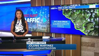 12inch water main break shuts down portion of Waianae Valley Road [upl. by Eilama]