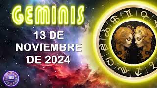 Horóscopo de hoy – GÉMINIS – 13 de noviembre de 2024 [upl. by Aivull119]