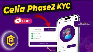 Celia mining kyc phase 2 Celia live kyc 2 done How to do kyc on celia Meher Point [upl. by Bennion997]