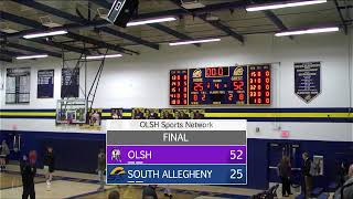 OLSH Girls Basketball  South Allegheny [upl. by Aedrahs904]