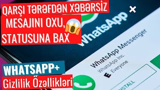 Whatsappda statuslara mesajlara gizli baxmaq  GBWhatsapp son versiya yukleme linki [upl. by Asiral]