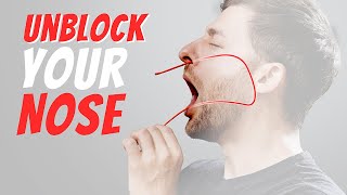 Stuffy Nose Unblock Nasal Congestion in 2 min [upl. by Herschel150]