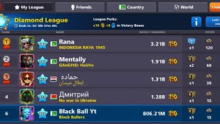 8 Ball Pool Live Coins Making Mumbai Berlin TableDiamond League Fight blackballyt 8ballpool [upl. by Annayt538]