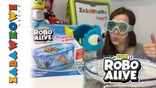 Robo Alive Zuru Akwarium Robo Fish Turtle po polsku Biedronka [upl. by Eatnuahc]