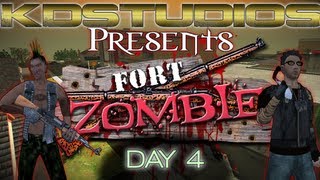 Fort Zombie Day 4  Teddy Bear Thief [upl. by Aihtibat]