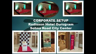 How to do Conference Event Stage setup ideas corporate event planner conference at Radisson Hotel [upl. by Netaf49]