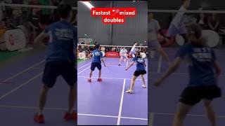 Badminton mixed doubles fastest rally ever [upl. by Aileduab]