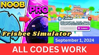 All Codes Work Frisbee Simulator ROBLOX September 1 2024 [upl. by Arimas632]