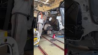 Lets take a look at how to change the rear fender of a FORTUNER repaircar automechanic car diy [upl. by Imuyam]