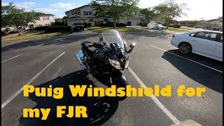 Puig Windshield Review on Yamaha FJR1300 [upl. by Aisinut]